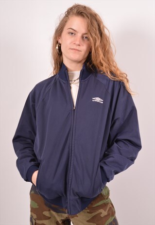 VINTAGE UMBRO TRACKSUIT TOP JACKET BLUE