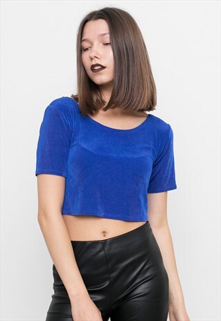 INDIGO BLUE CROP TOP