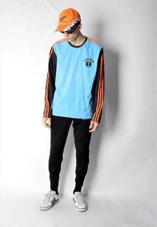 2003 BLUE ADIDAS LONG SLEEVE SHIRT