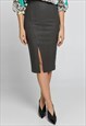 DUSTY GREEN PENCIL SKIRT BY CONQUISTA FASHION