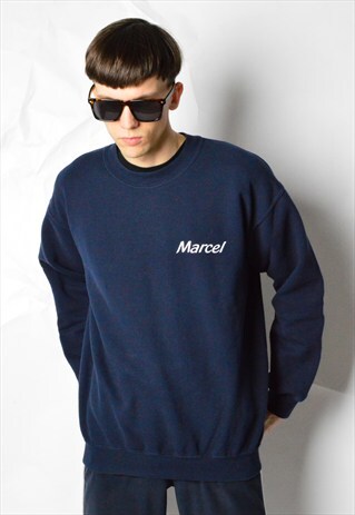 VINTAGE 90S NAVY BLUE SWEATSHIRT