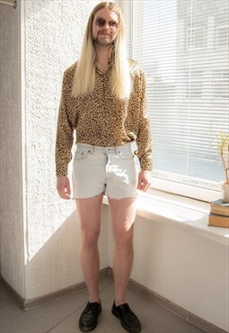 Vintage 80's Light Blue Denim Shorts