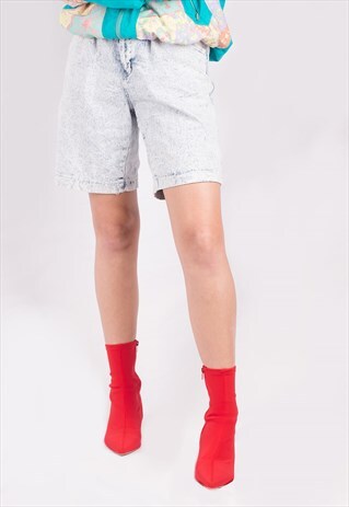VINTAGE 90'S ACID WASH DENIM SHORTS