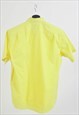 VINTAGE 90S SHORT SLEEVE SHIRT IN YELLOW 