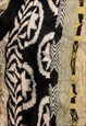 VINTAGE ABSTRACT KNITTED JUMPER FUNKY PATTERNED SWEATER