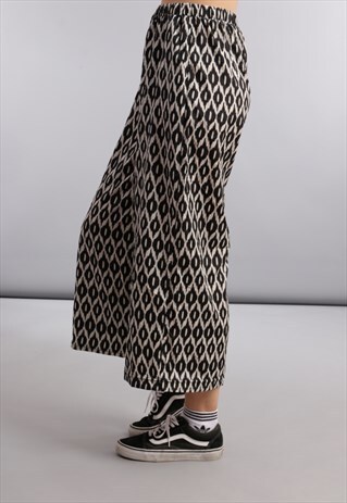 VINTAGE PATTERNED PALAZZO CULOTTES Z969