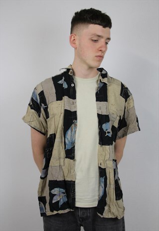 VINTAGE 90'S PATTERNED SHIRT