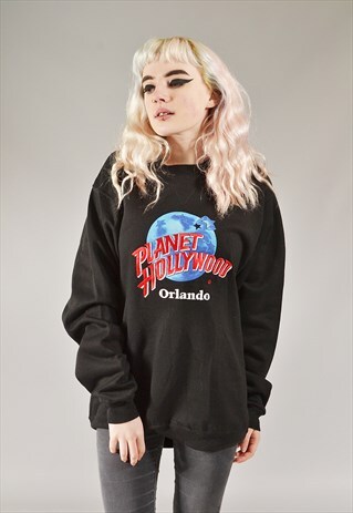 VINTAGE PLANET HOLLYWOOD ORLANDO SWEATSHIRT BLACK