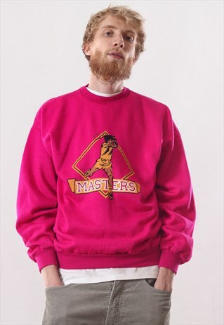 80S VINTAGE MENS TENNIS ATP TOUR SWEATSHIRT CREW NECK