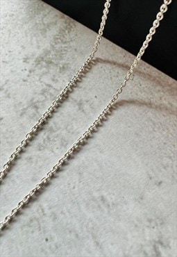 sterling silver micro silver round belcher/rolo chain 20inch