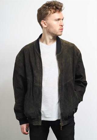 VINTAGE SUEDE BOMBER JACKET