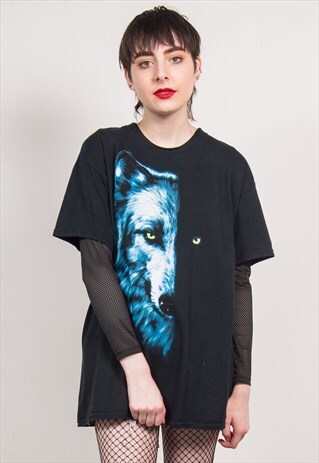 VINTAGE 90'S WOLF T-SHIRT
