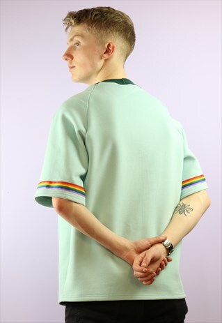 FRESH MINT SHORT SLEEVE RAINBOW SWEAT
