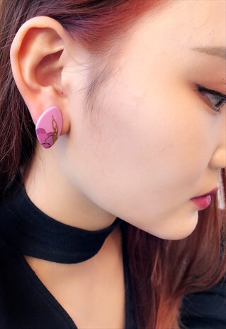 VINTAGE 80S FLORAL DREAMY PETAL EARRINGS