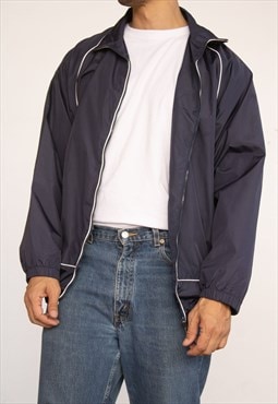 Vintage Jacket Windbreaker in Blue XXL