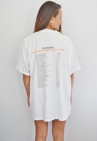 VINTAGE 1993 AMAZING THINGS RUNRIG TOUR T-SHIRT