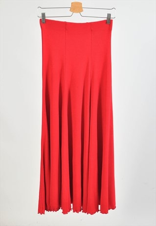 Vintage 90s maxi skirt in red