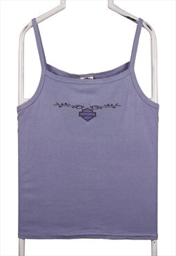 Vintage 00's Y2K Harley Davidson Vests Tank top Purple