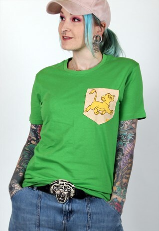 DISNEY SIMBA LION KING ORGANIC COTTON POCKET TSHIRT