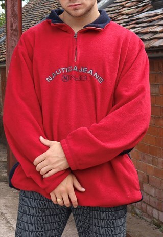 RED AND NAVY NAUTICA FLEECE