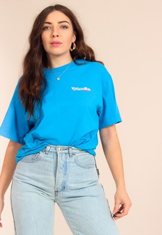 VINTAGE 90S GRAPHIC T-SHIRT IN BLUE