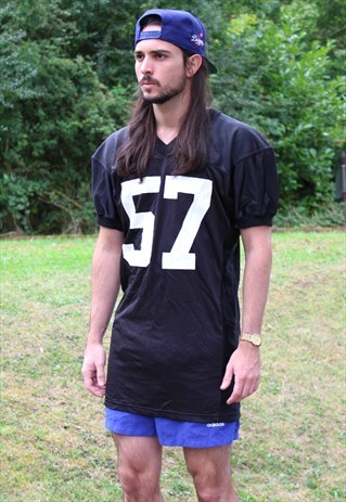 VINTAGE 90S USA AMERICAN FOOTBALL GAME WORN JERSEY - LARGE