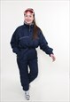 VINTAGE WOMEN'S SKI JUMPSUIT - RETRO BLUE SNOW SUIT