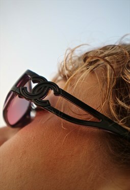 Vintage rare Chanel big logo sunglasses