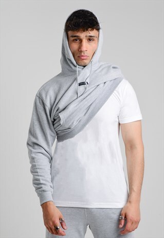 GREY INSIGNIA LABEL HOODIE