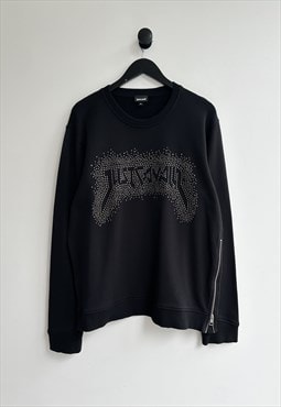 Just Cavalli Black Sweatshirt Pullover