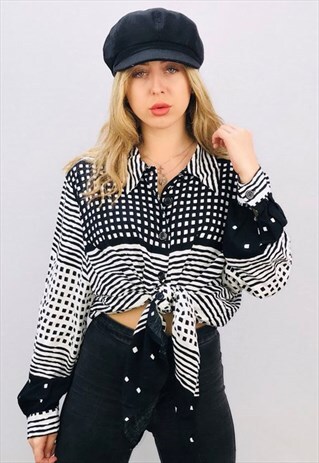 VINTAGE OVERSIZED PATTERN SHIRT