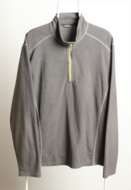 Vintage Eddie Bauer 1/4 zip Sweatshirt Grey