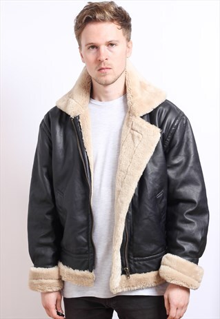 VINTAGE LEATHER AVIATOR JACKET