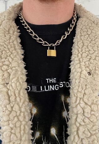 THICK PADLOCK NECKLACE CHAIN