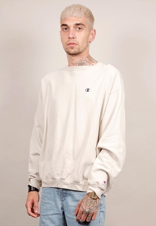 VINTAGE 90'S CHAMPION BEIGE SWEATER