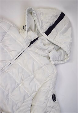 Vintage 90s Nautica White Puffer Coat