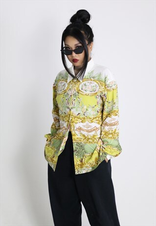 VINTAGE SILKY 90S OG PRINTED SHIRT