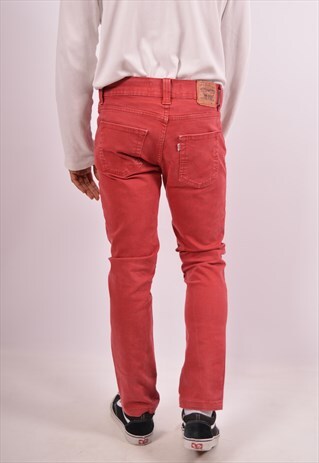 VINTAGE LEVI'S 511 JEANS SLIM RED