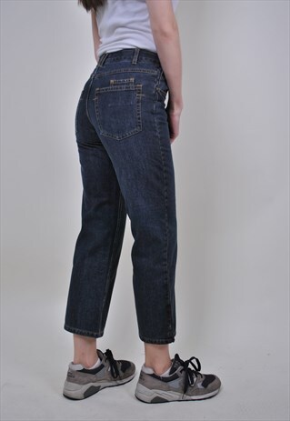 VINTAGE CROPPED STRAIGHT JEANS