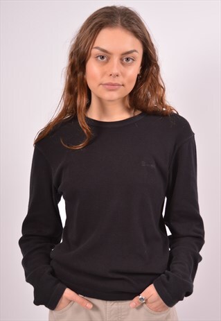 VINTAGE WRANGLER TOP LONG SLEEVE BLACK
