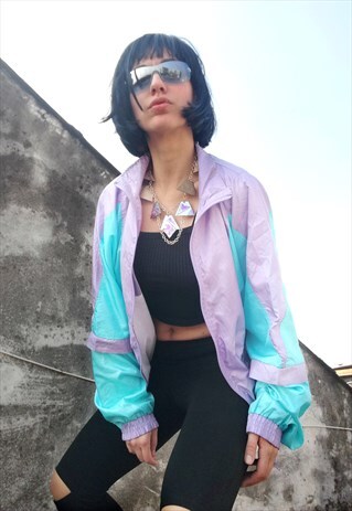 VINTAGE 80'S ACETATE SWEATSHIRT.