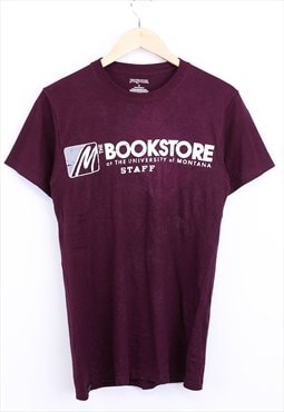 Vintage Jansport University T Shirt Purple With Graphic 