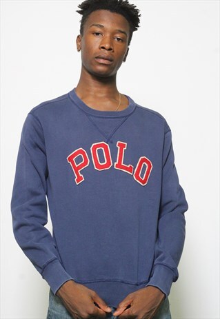 VINTAGE POLO RALPH LAUREN SPELLOUT SWEATSHIRT