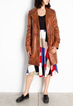 Women's Belstaff Brown Leather Coat