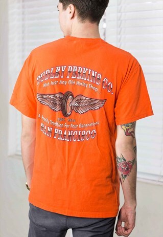 VINTAGE HARLEY-DAVIDSON T-SHIRT LOGO 90S L 8.3