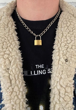 THIN PADLOCK NECKLACE CHAIN