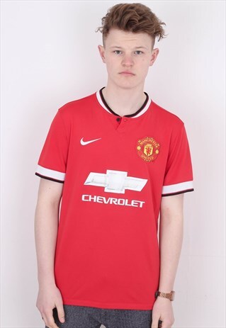 VINTAGE NIKE MAN UTD JERSEY T SHIRT BTN89