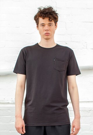 CREW NECK STREETWEAR POCKET T-SHIRT
