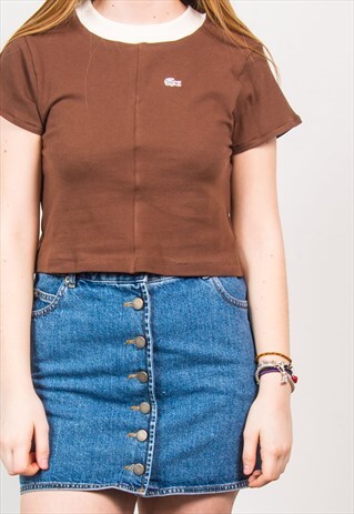 LACOSTE T-SHIRT CROP TOP