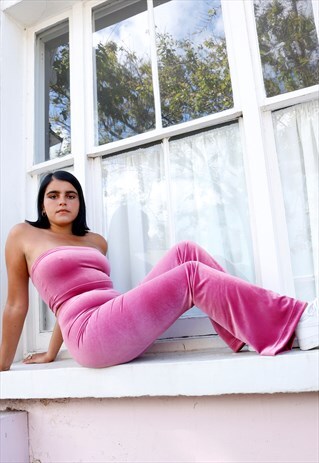 HOT PINK VELVET CO-ORD